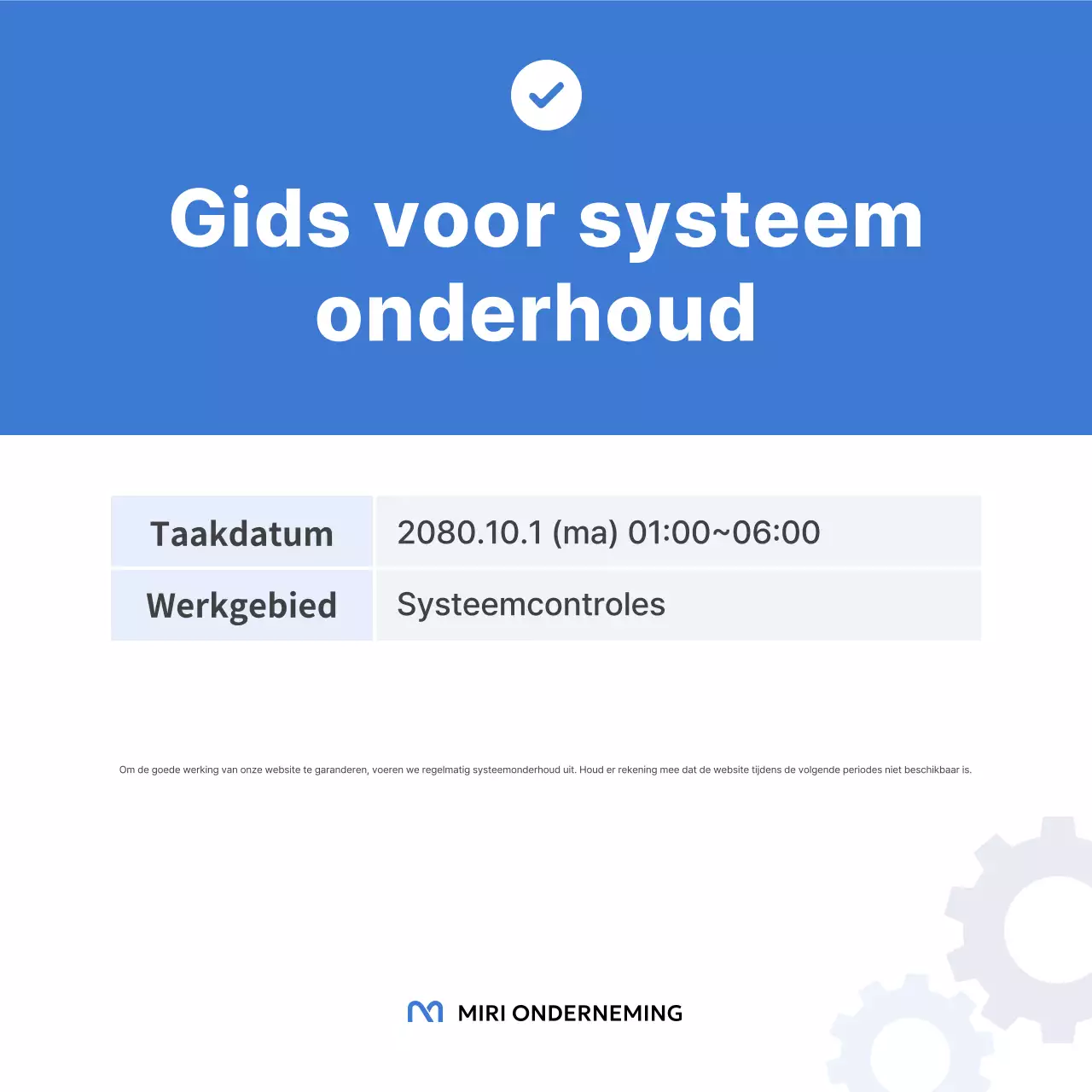 Blauwe eenvoudige aankondigingen