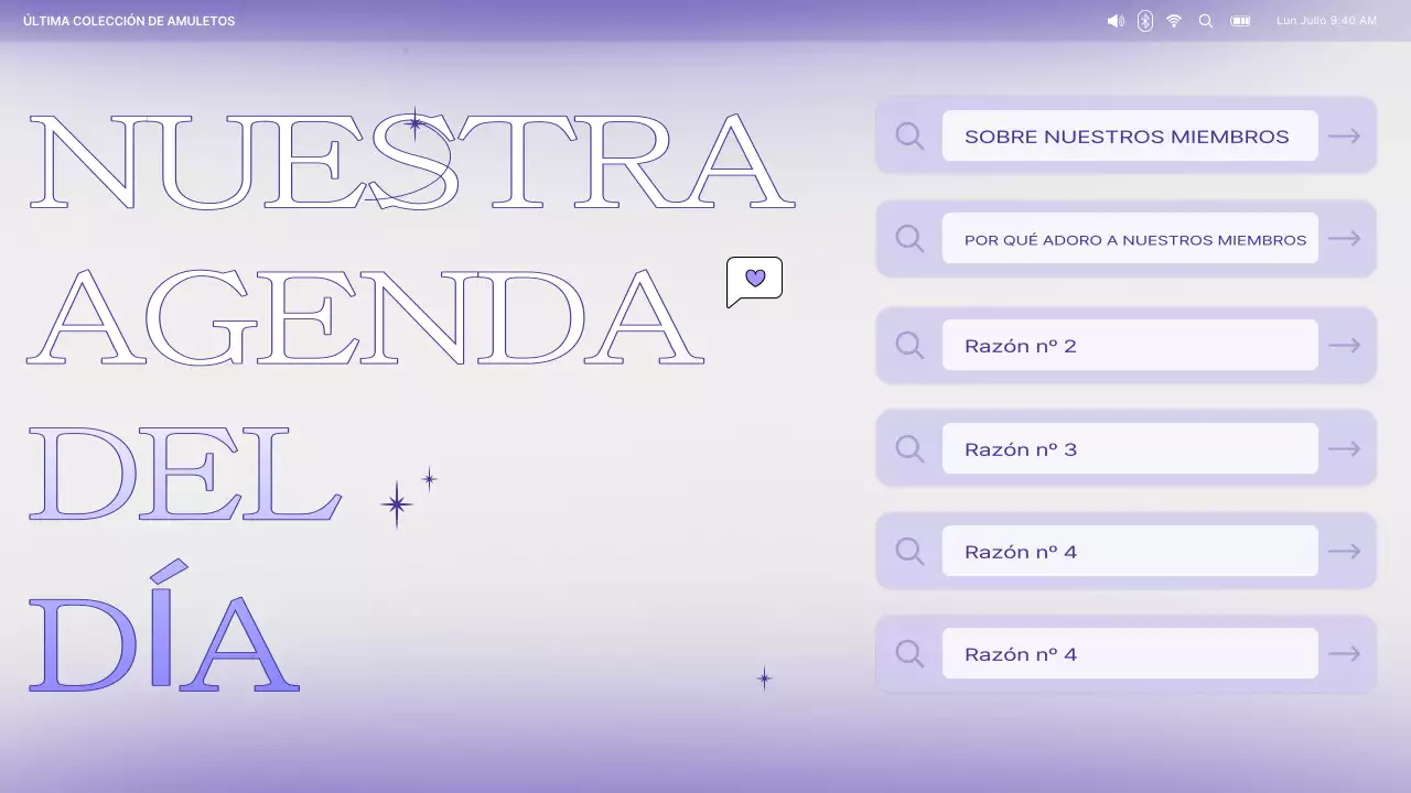 púrpura anuncio de moda fandom