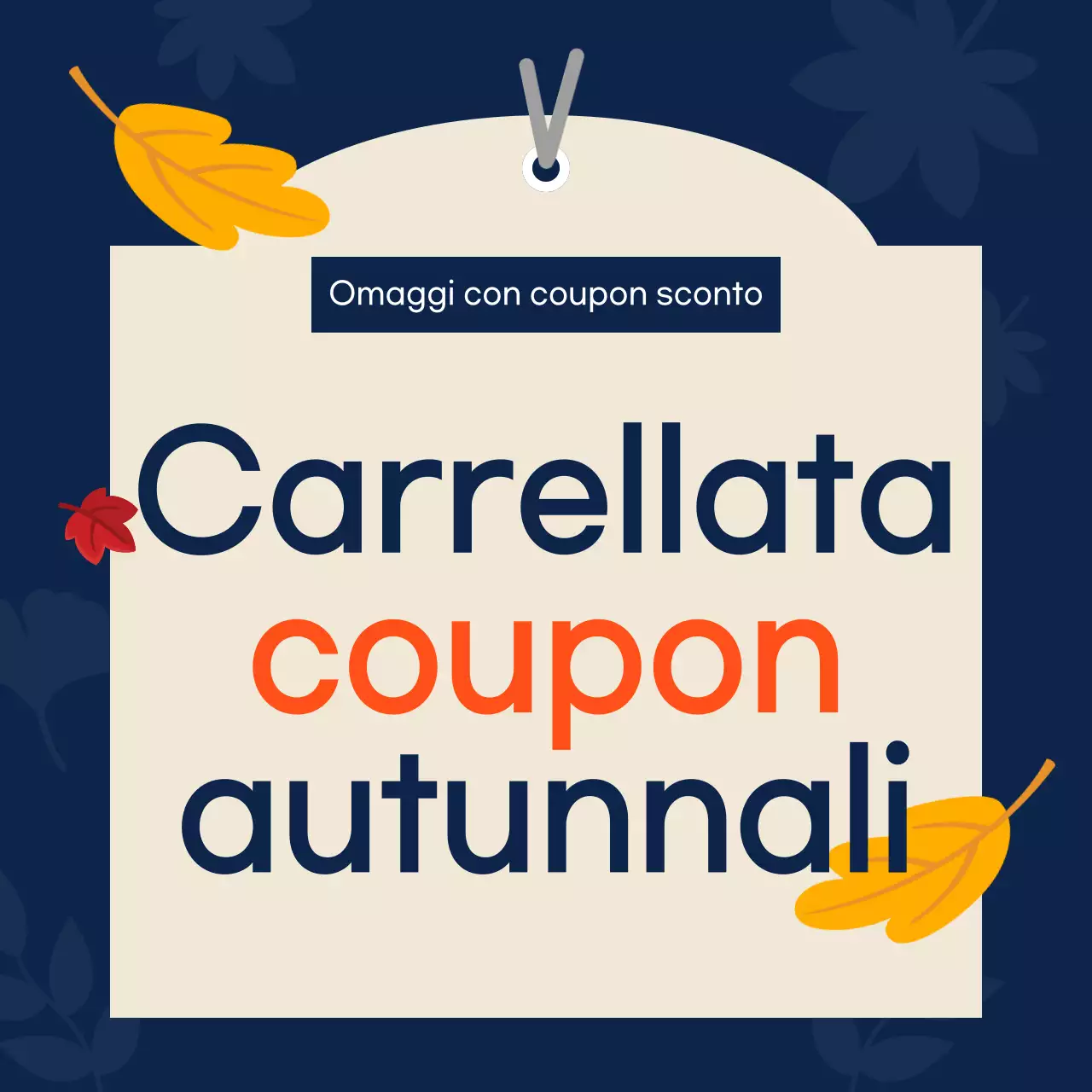 Evento di vendita semplice arancione