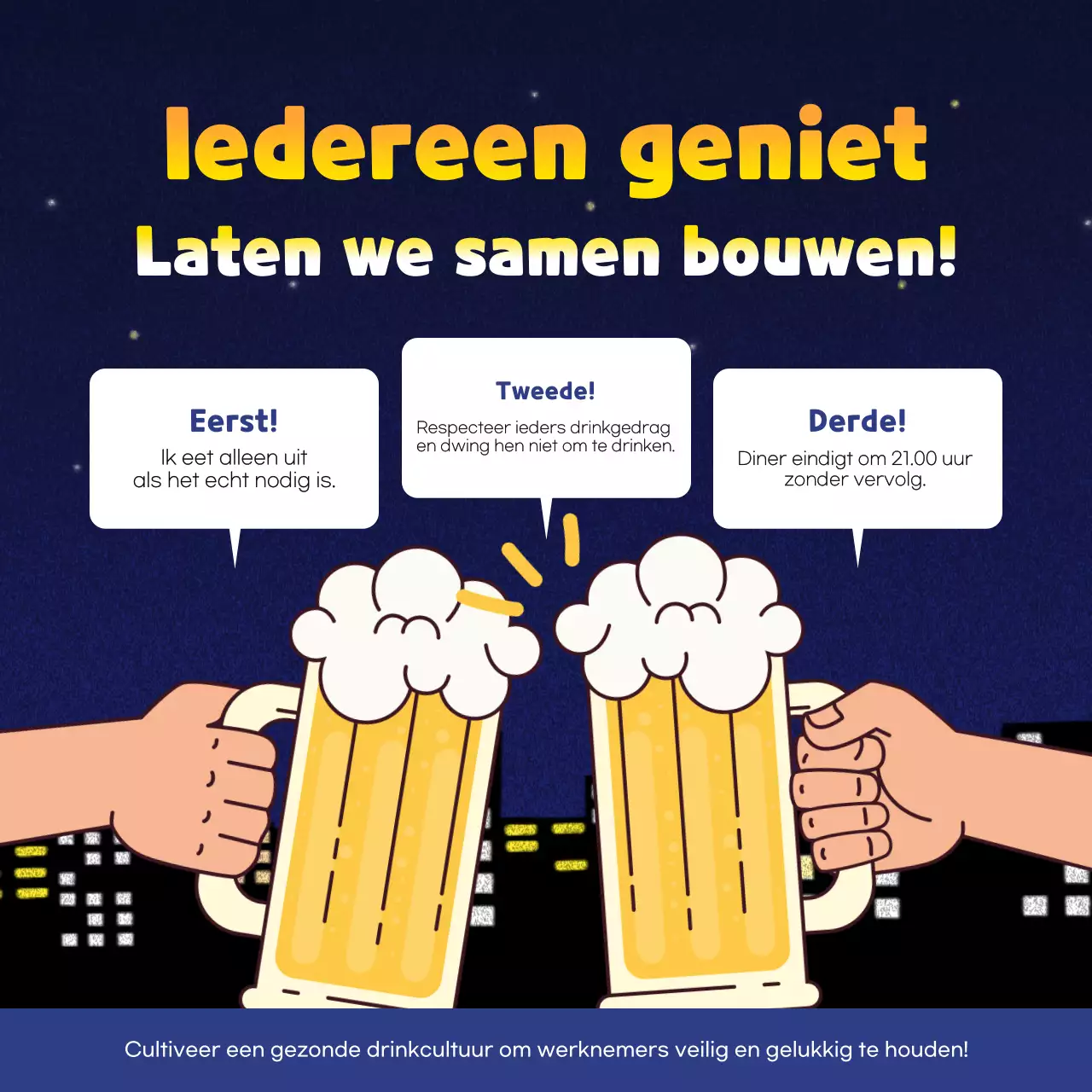 Blue Eenvoudige Diner Gids