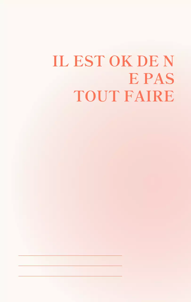 Calendrier minimaliste dégradé