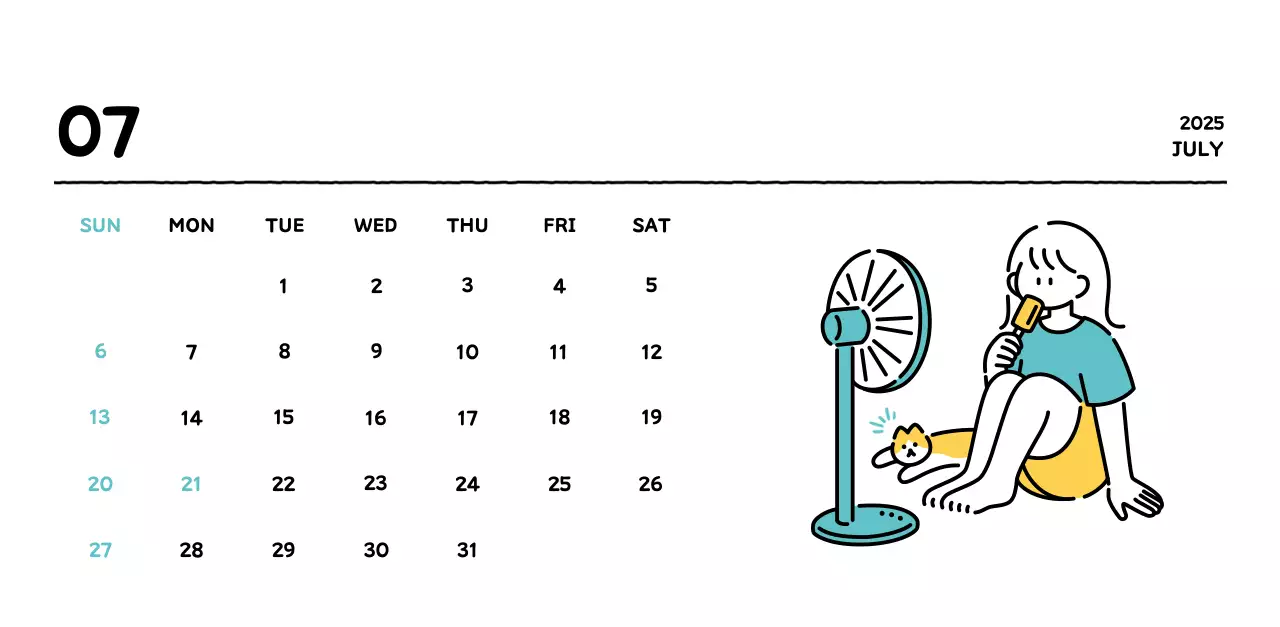 可愛らしい禅風イラストカレンダーカレンダー