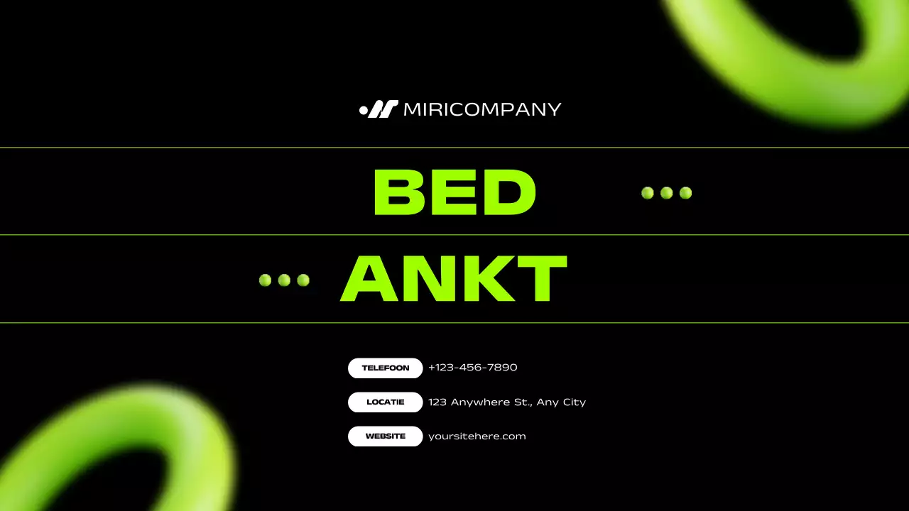 groen gedurfd marketingplan