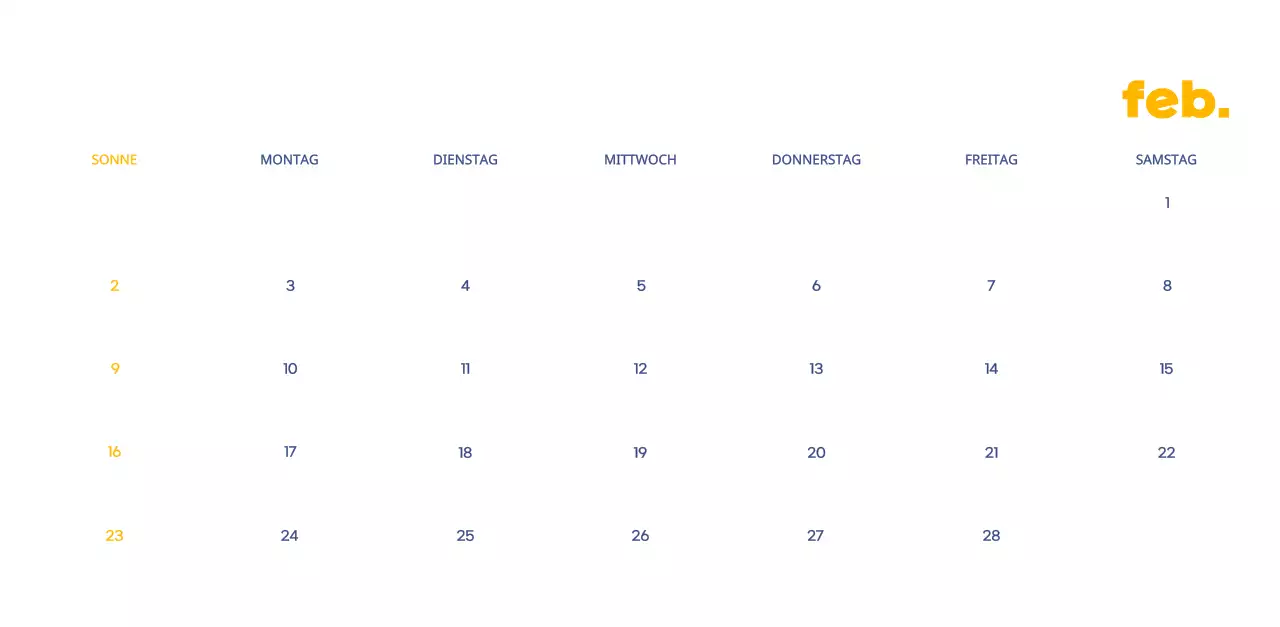 Geschäftskalender mit niedlichen Illustrationen