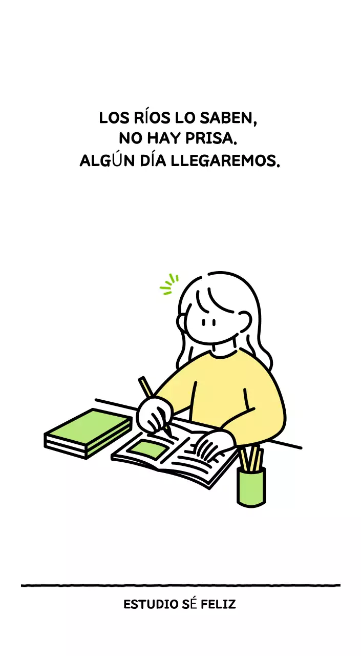 Calendario ilustrado con un bonito estilo de líneas