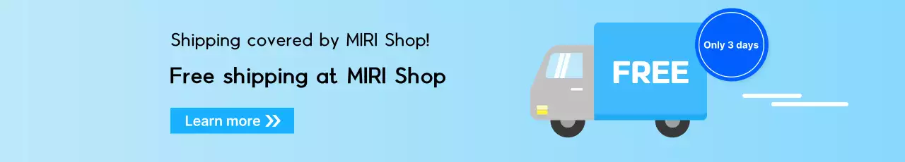 Banner de promoção de remessa moderna azul