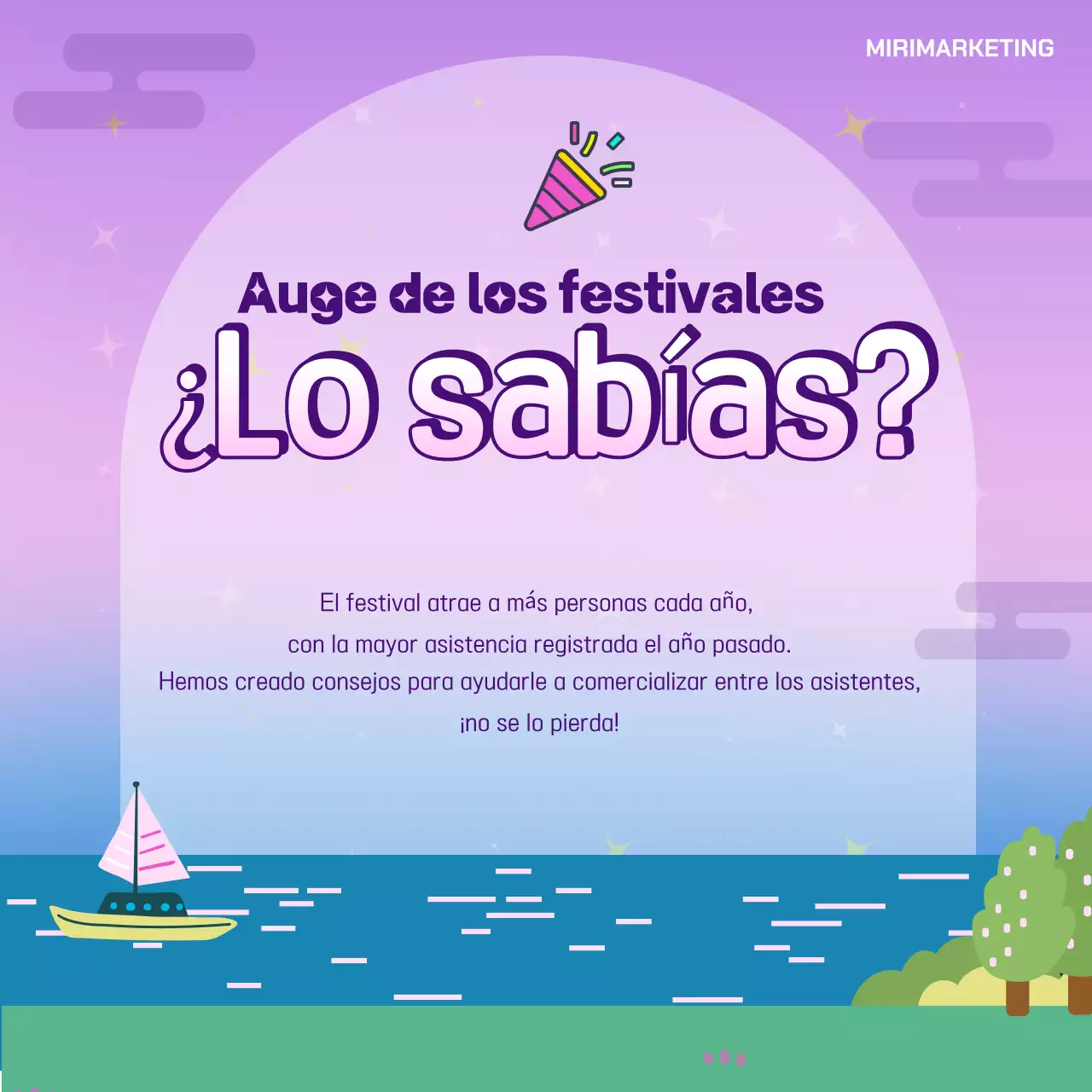 Guía de marketing en malva