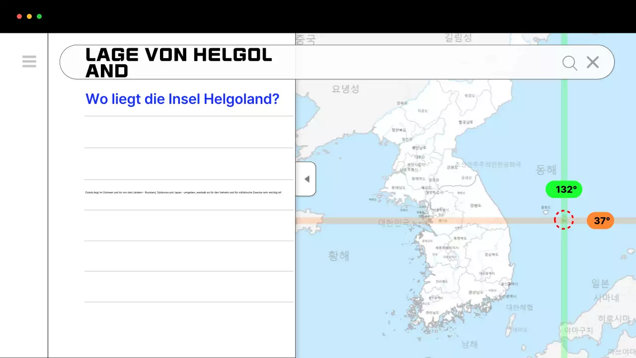 Förderung der einfachen Erkundung von Dokdo in Blau