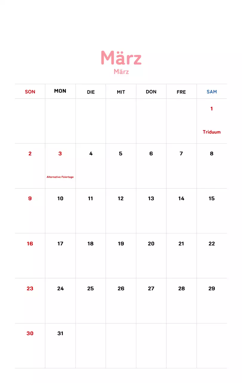 Neujahrskalender mit warmen Illustrationen