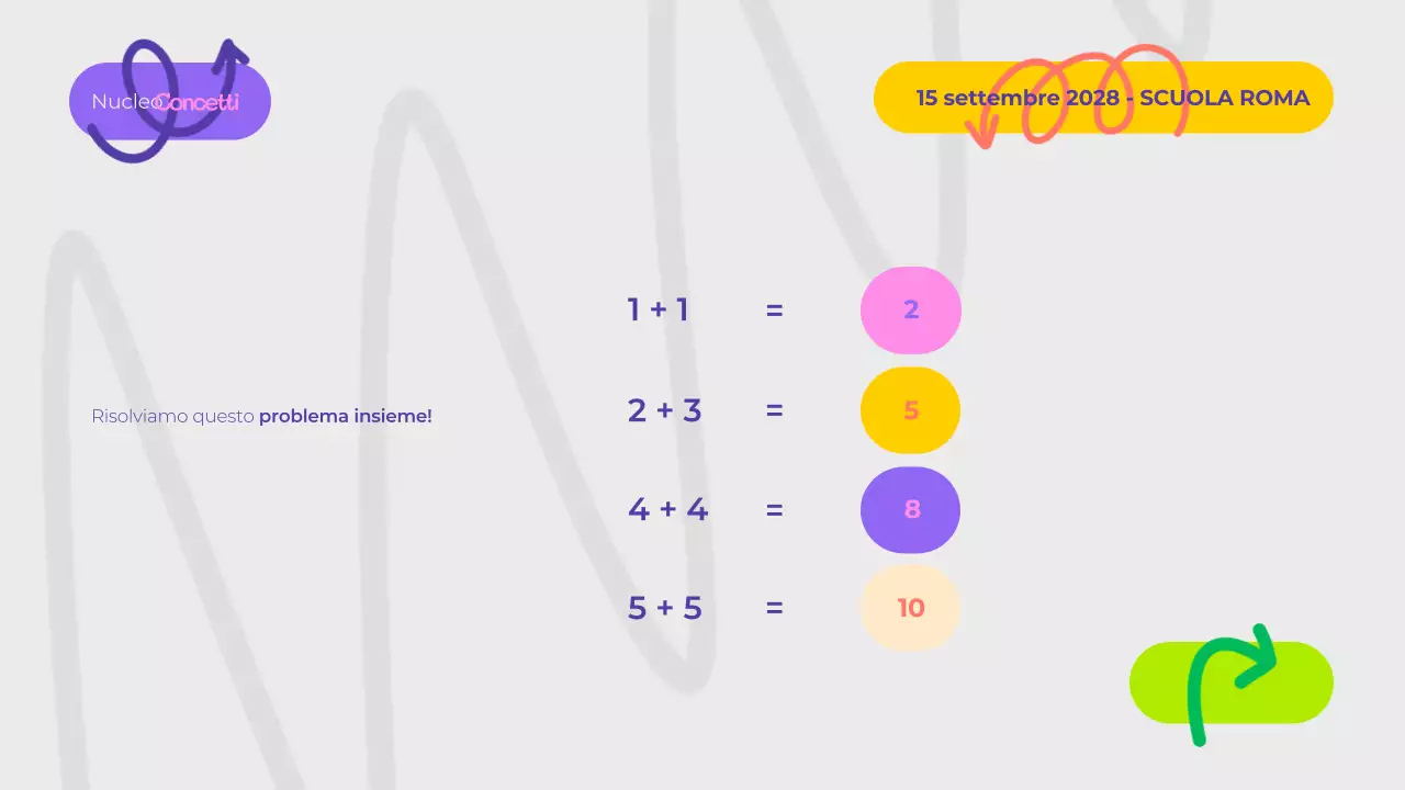 Presentazione di matematica ludica viola