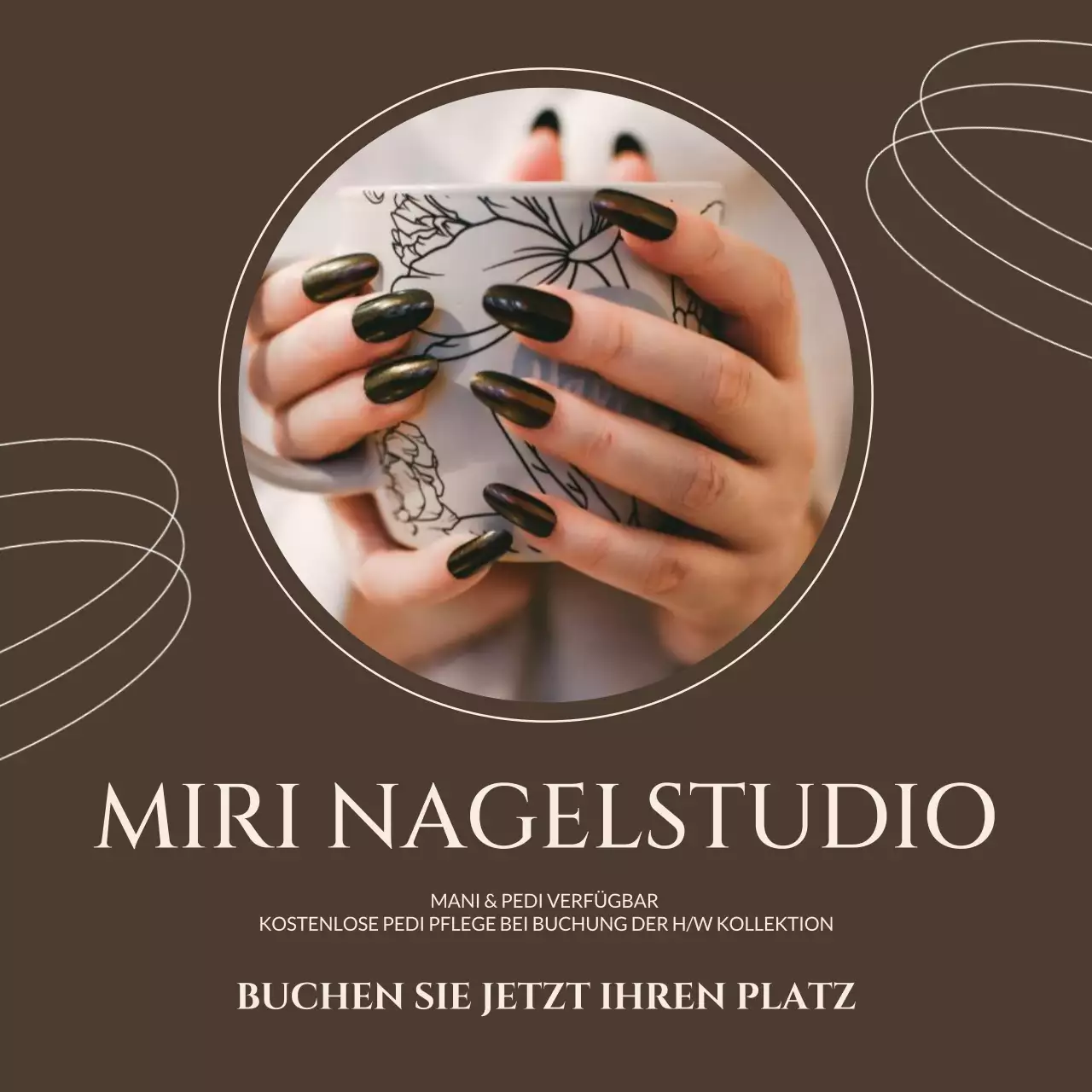 braun elegant salon nagelkunst anzeige