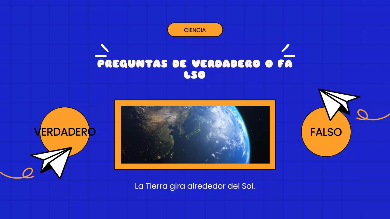Blue Playful Quiz Time Presentación escolar