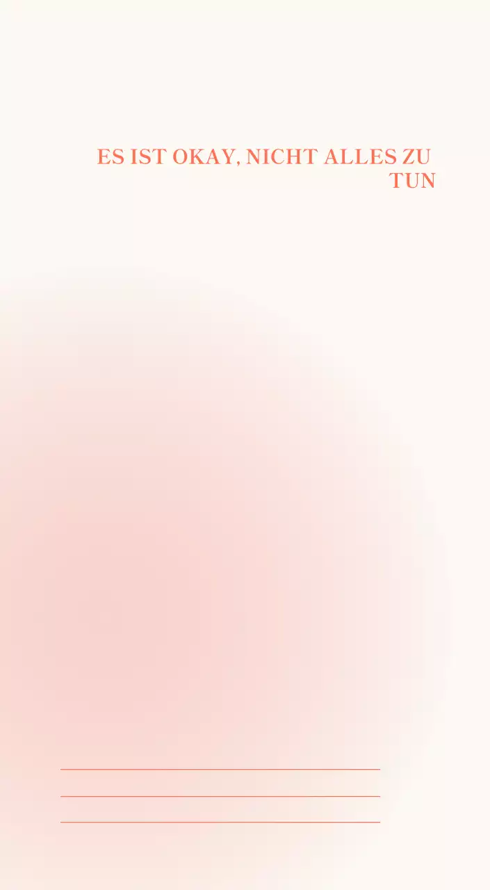 Minimalistischer Kalender mit Farbverlauf