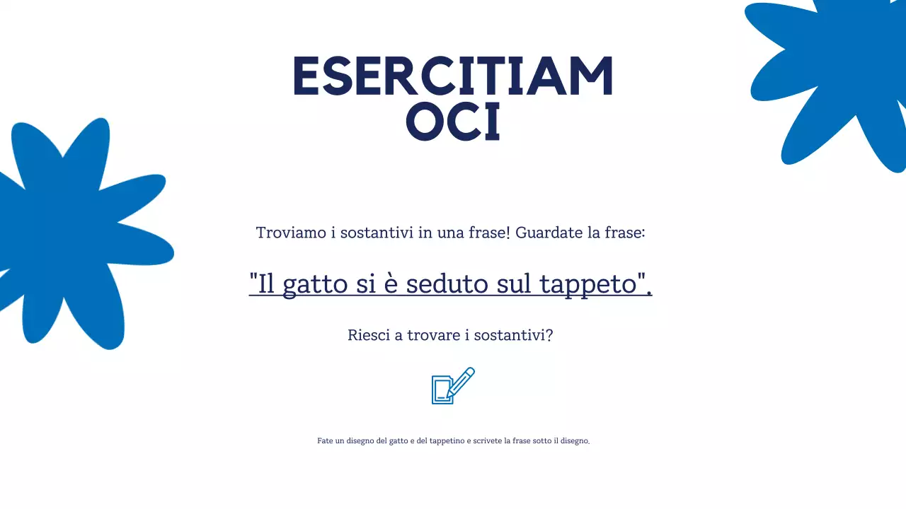Presentazione della guida grammaticale semplice blu-gialla