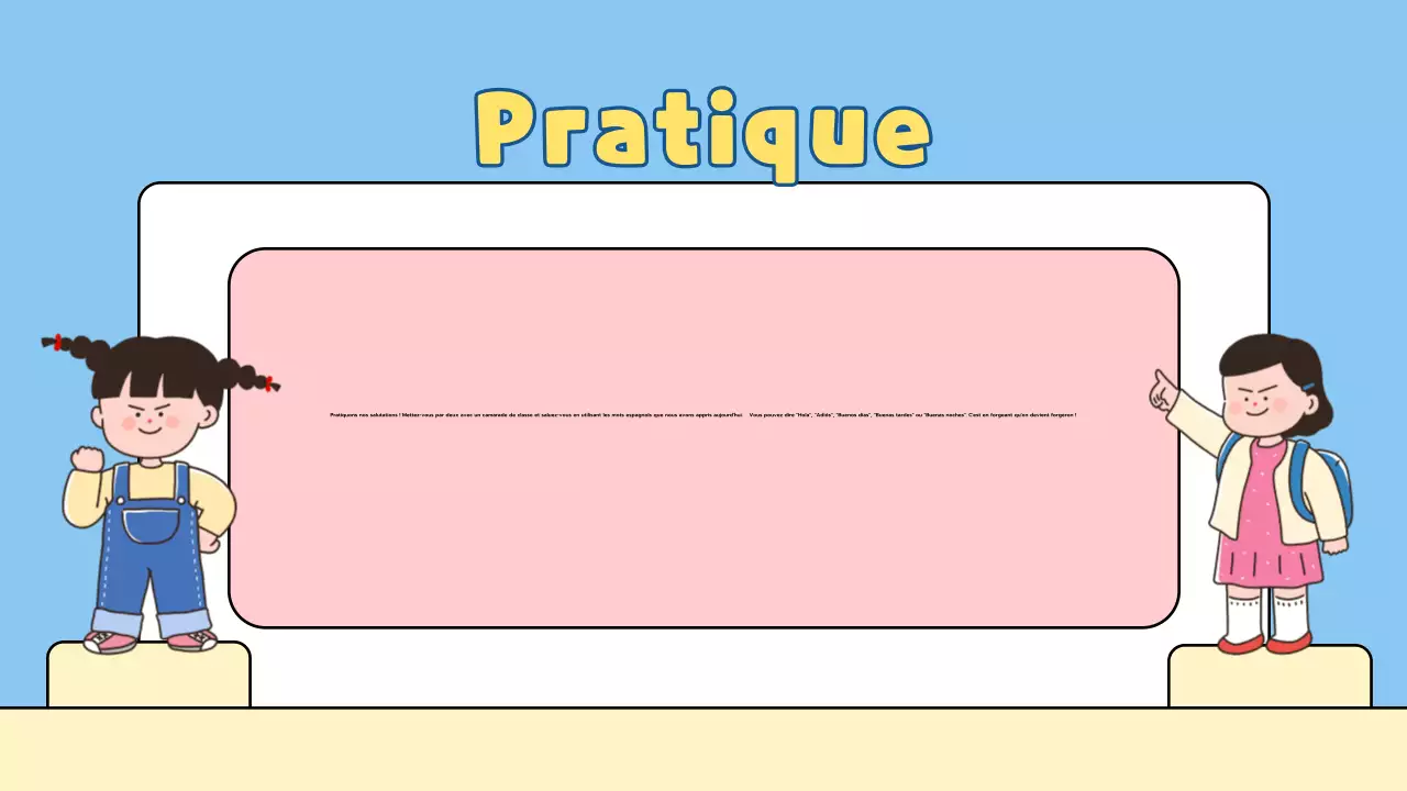 Présentation ludique d'une leçon pour l'école primaire