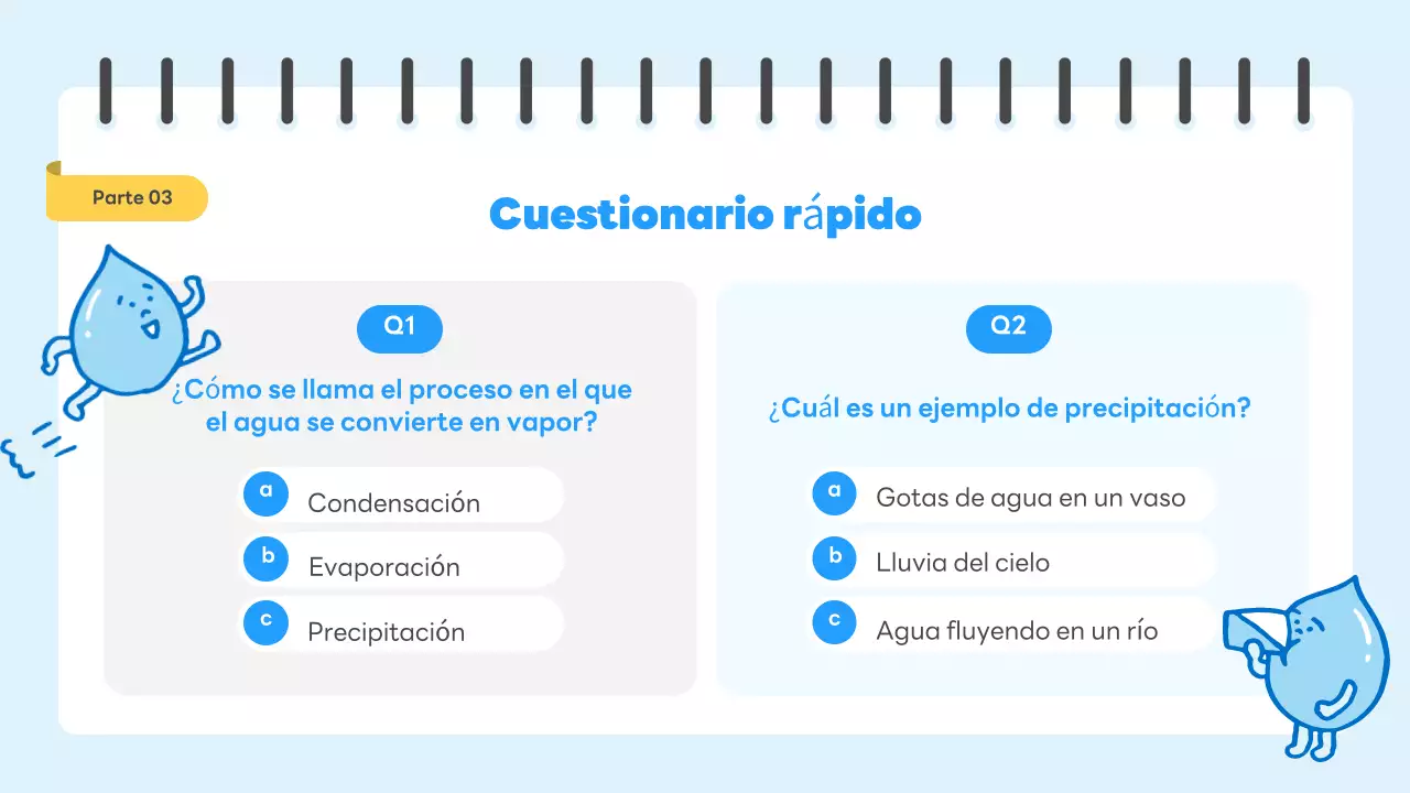 guía científica blue simple