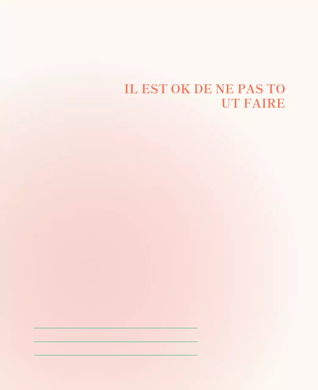 Calendrier minimaliste dégradé