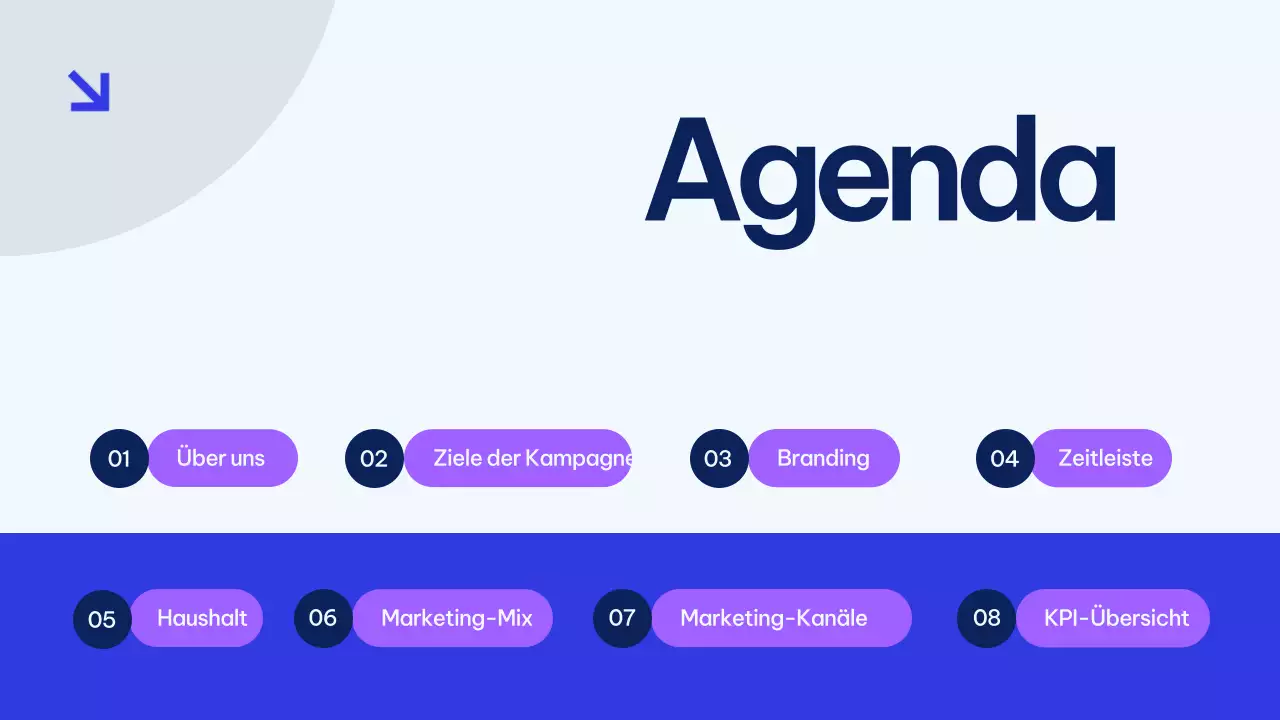 Blue Modern Marketing Plan Präsentation