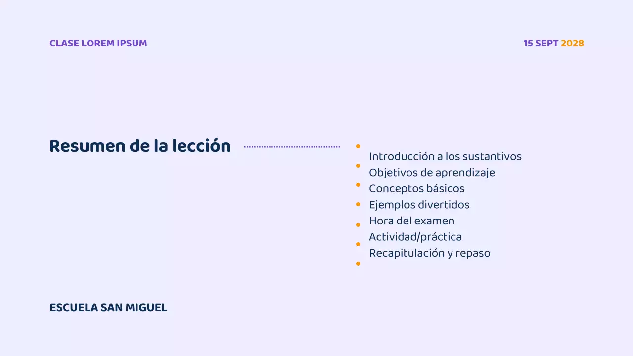 Presentación del curso de gramática moderna morada