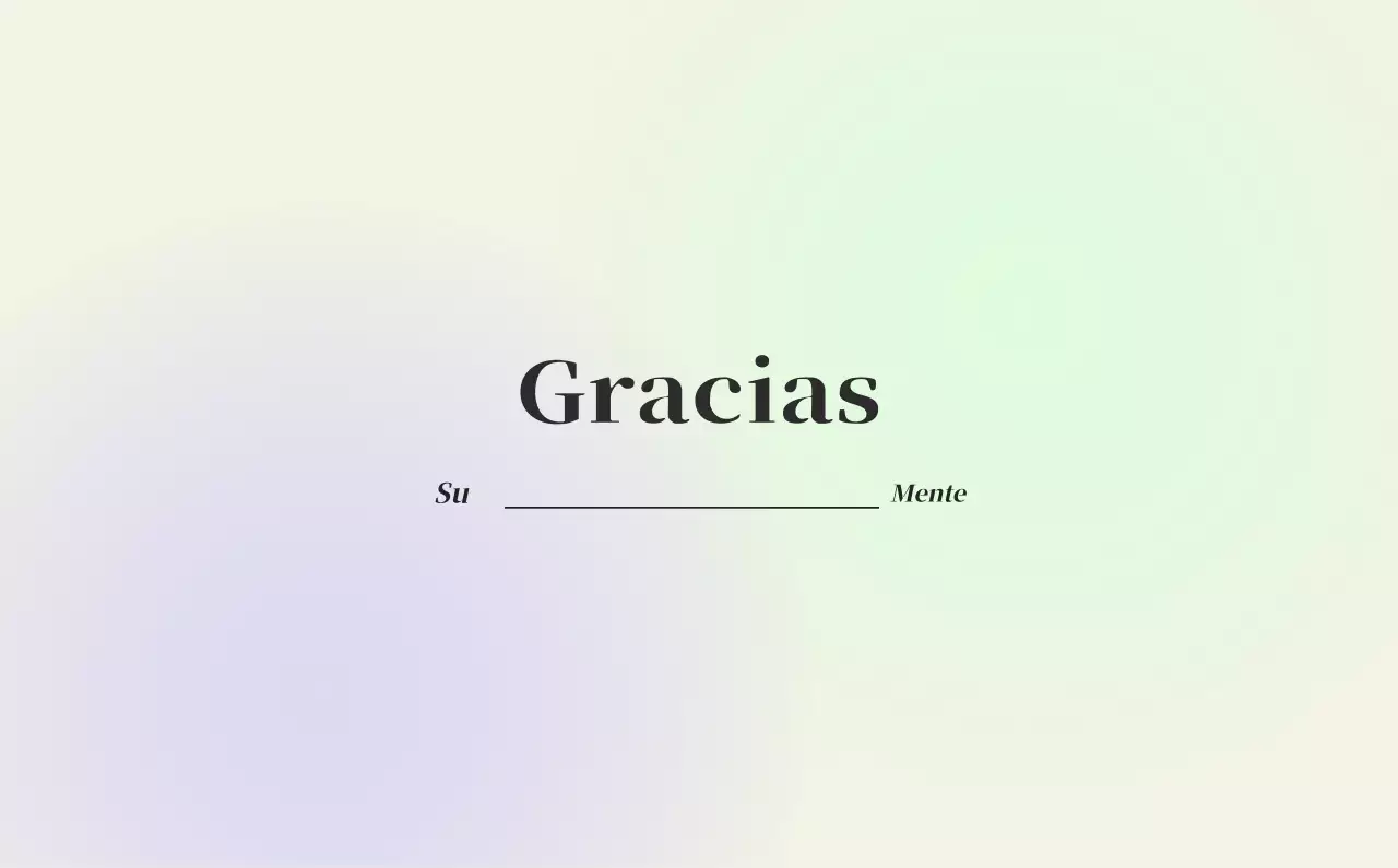 Calendario minimalista degradado