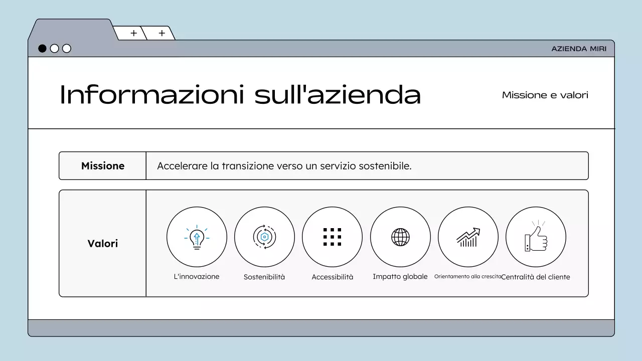 linea guida blu per i dipendenti moderni