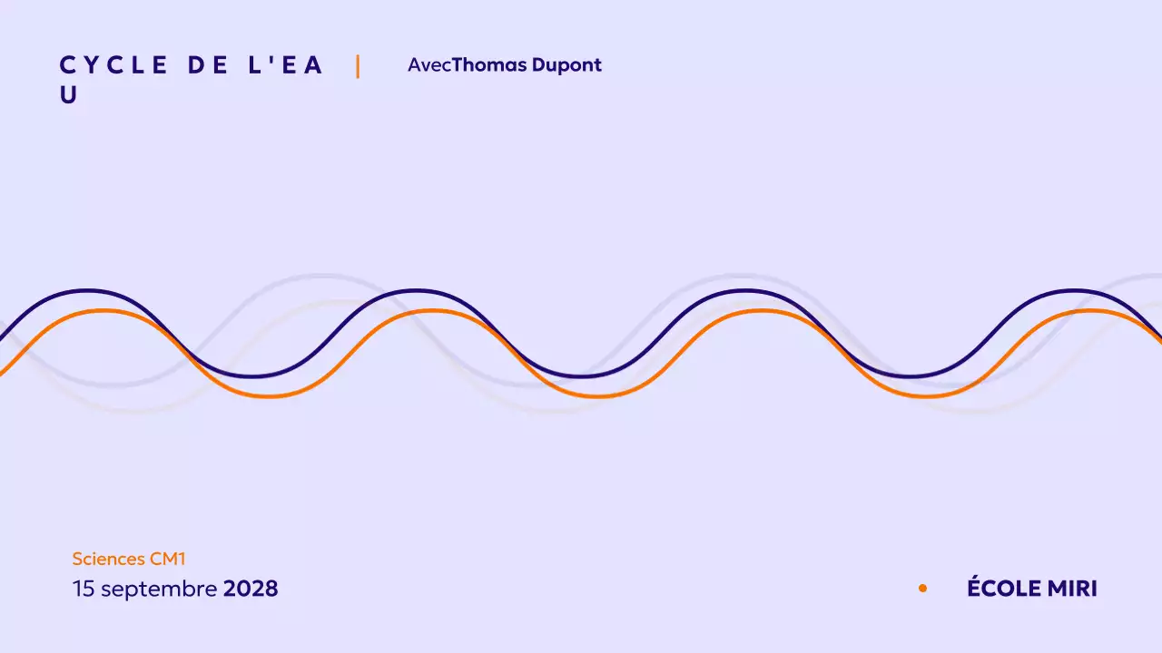 Présentation du cours de science Blu minimal
