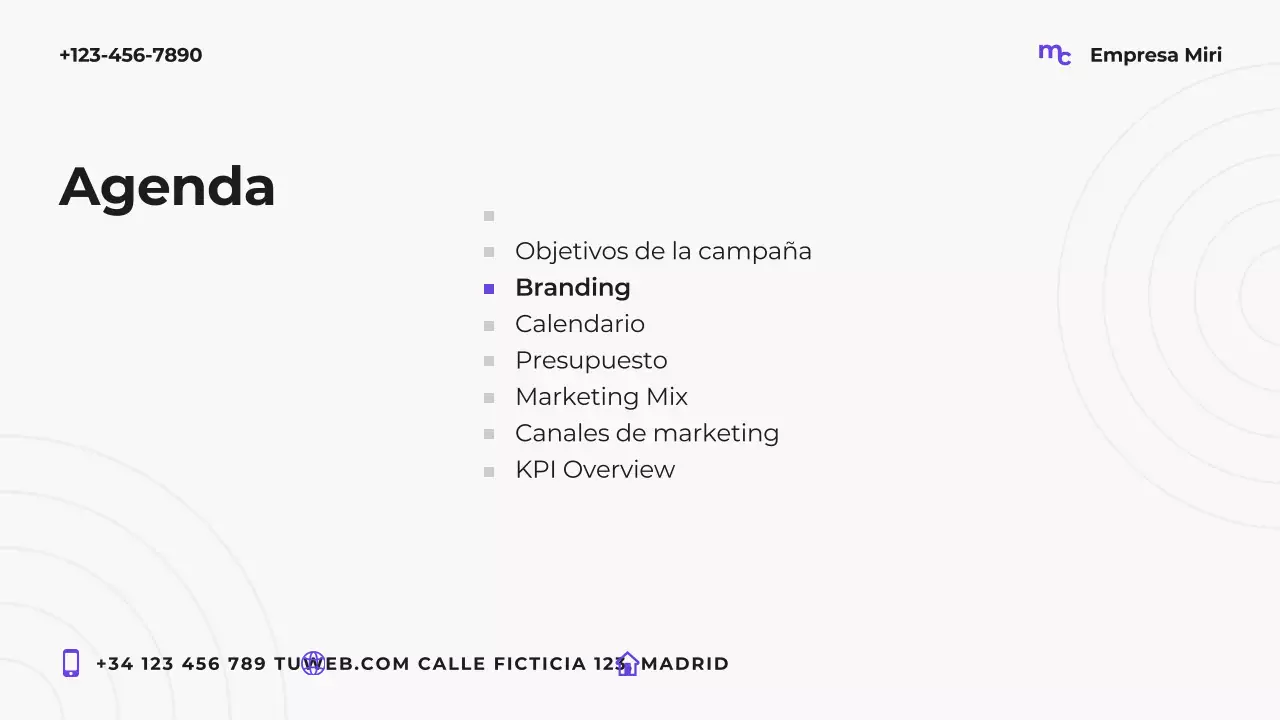 Plan de marketing moderno Purple