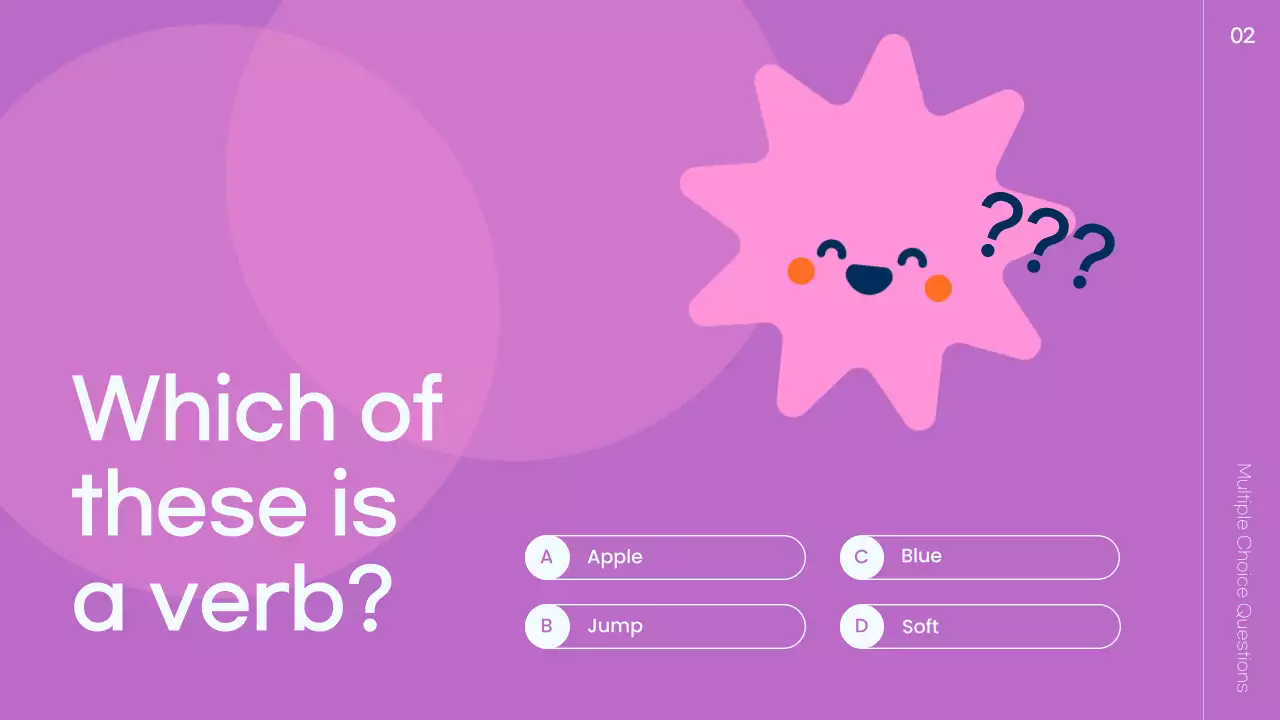 Blue Playful School Quiz Announcement Presentation