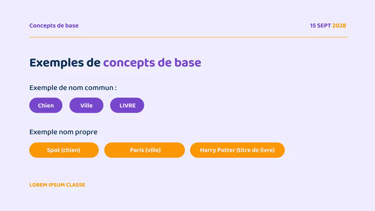 Présentation du cours de grammaire moderne en violet