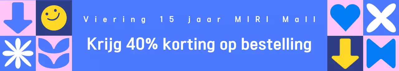 Promoot een blauwe pop uitverkoop