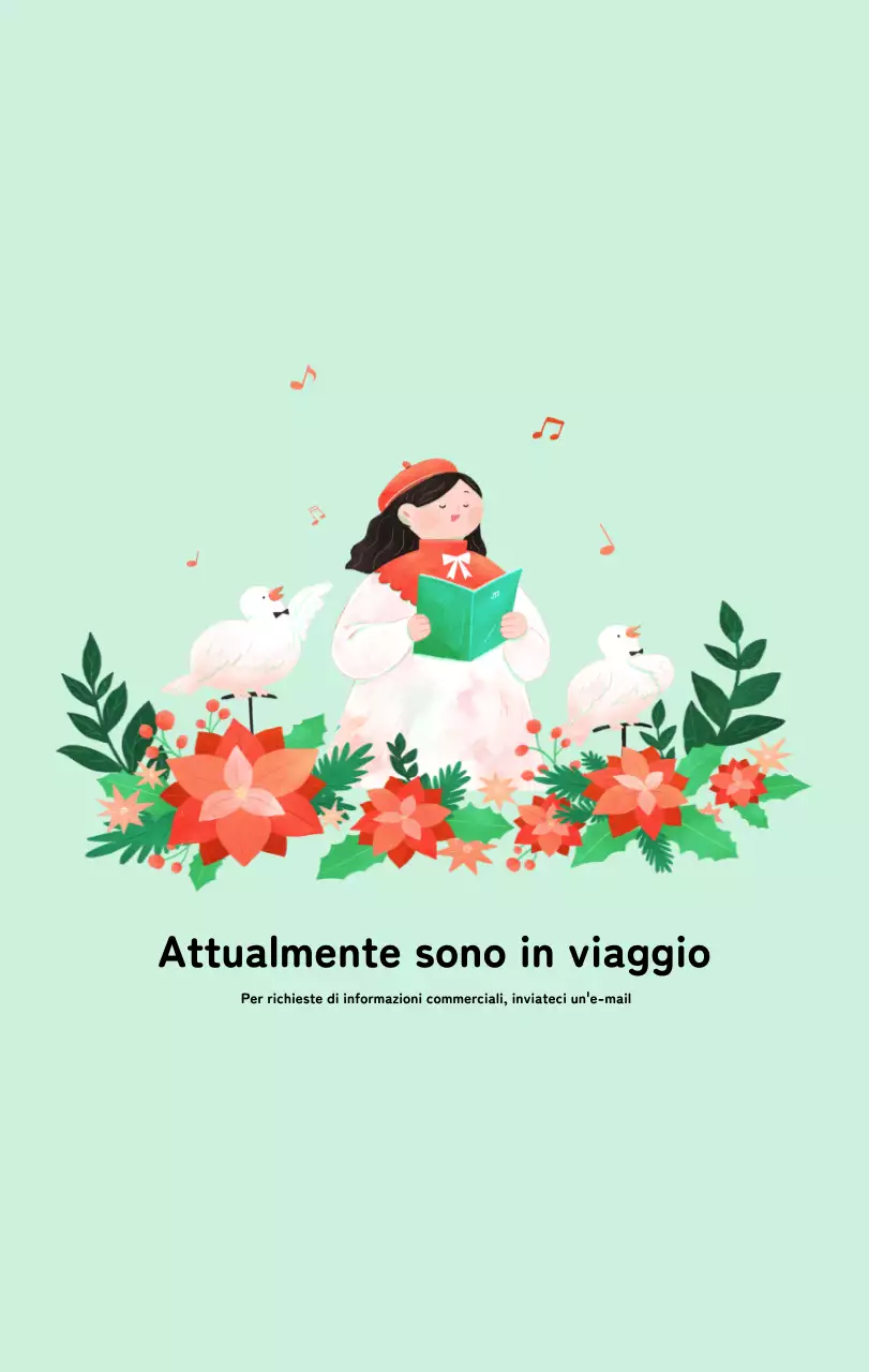 Calendario di Capodanno con una calda illustrazione