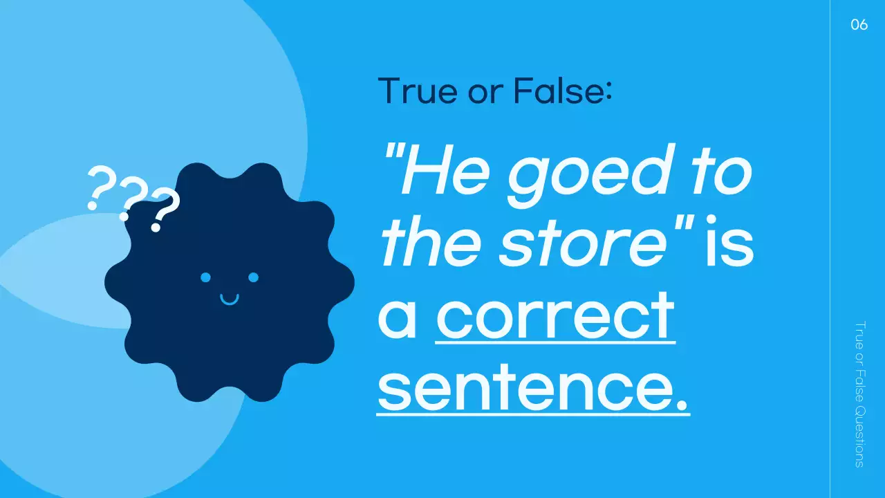 Blue Playful School Quiz Announcement Presentation