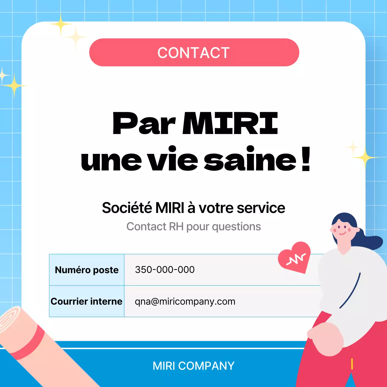 Campagne de santé Blue Simple