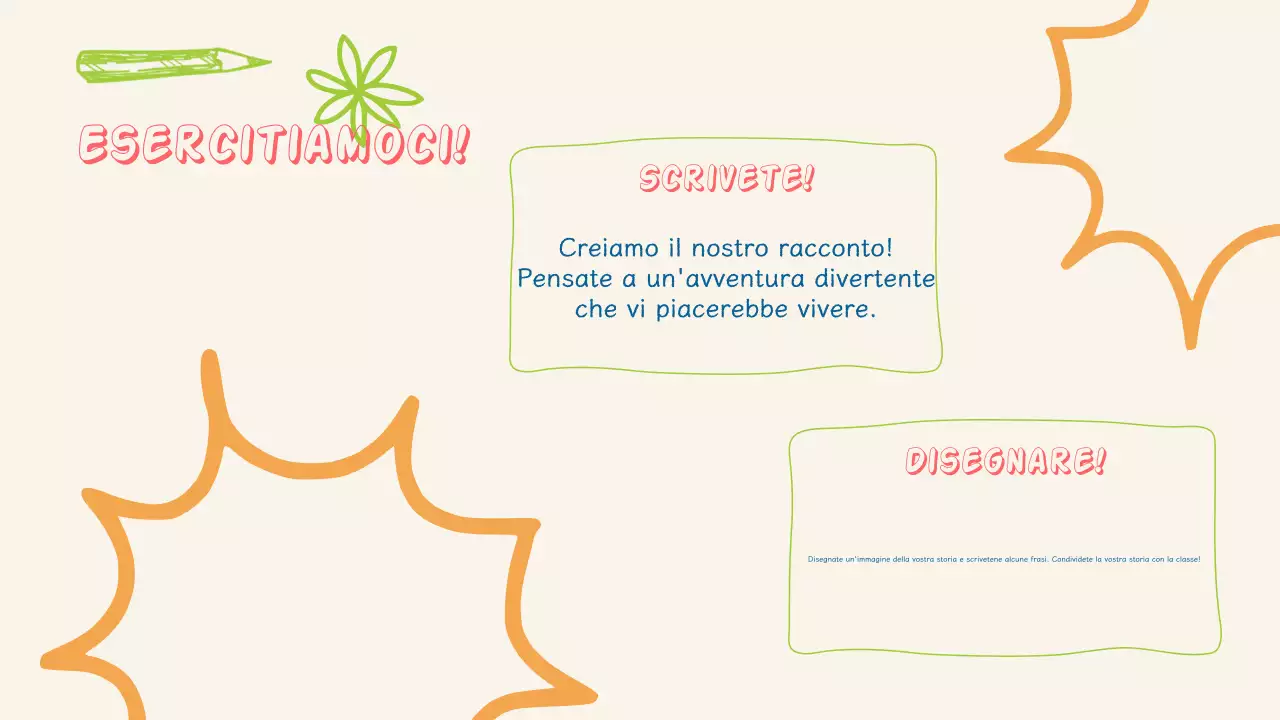 Presentazione della letteratura semplice e colorata per bambini