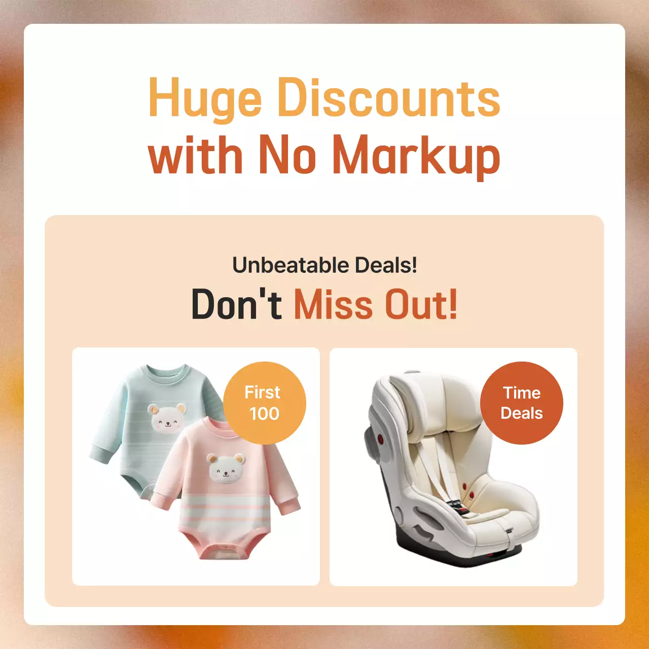 Orange Modern Autumn Promotion Instagram Carousel