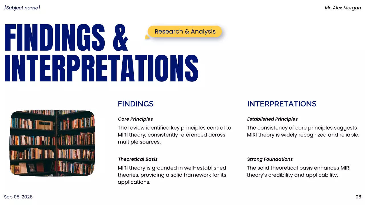 Blue Modern Project Presentation