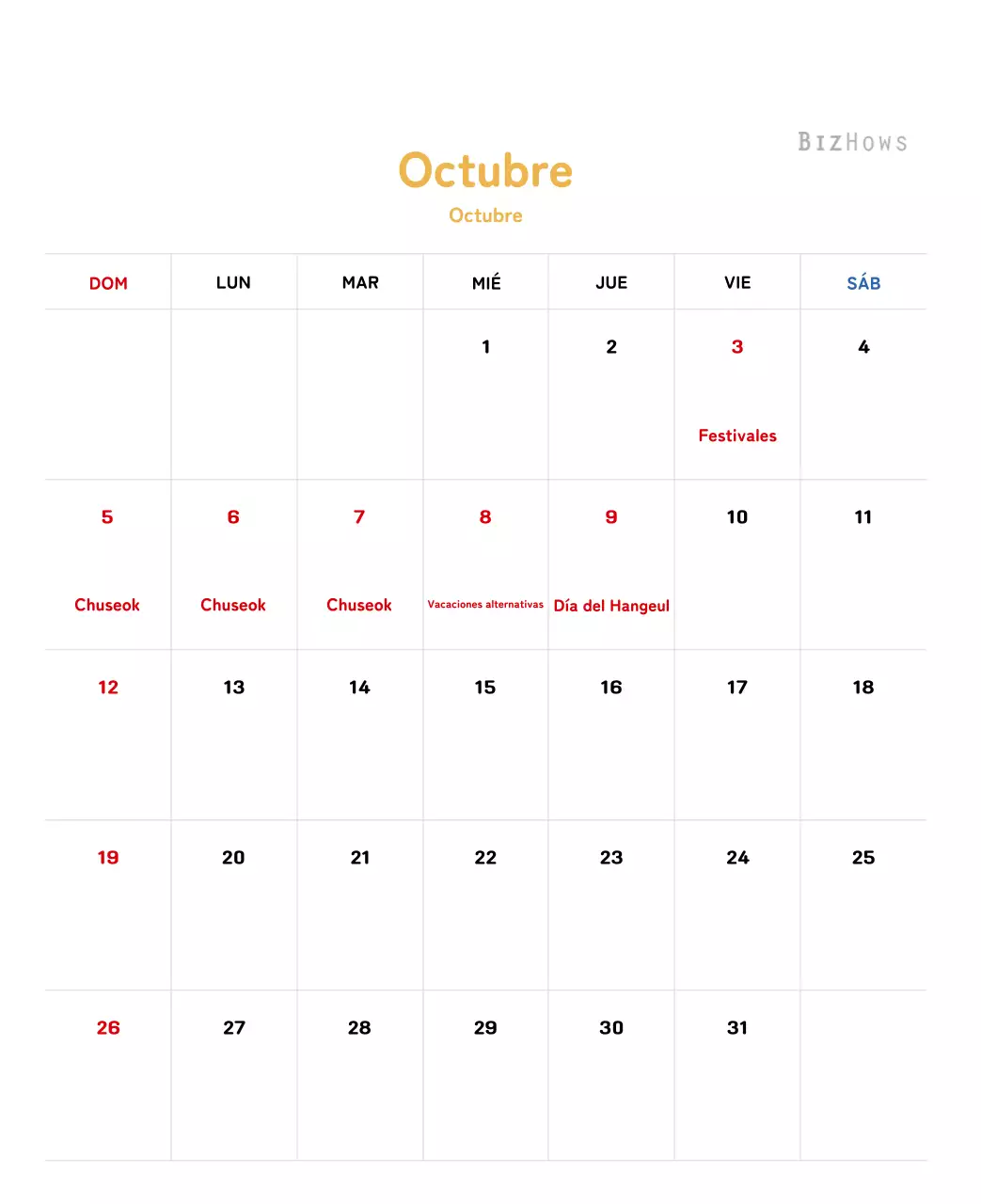 Calendario de Año Nuevo con cálidas ilustraciones