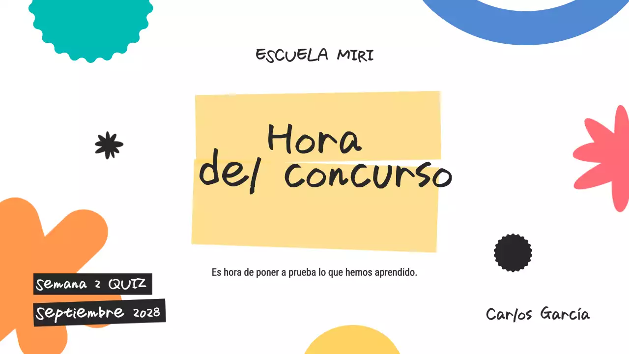 Colorido anuncio de concurso de moda