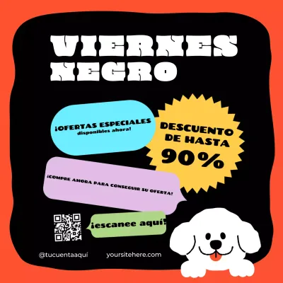 Bold and Cute Black Friday Sale Promotion Post