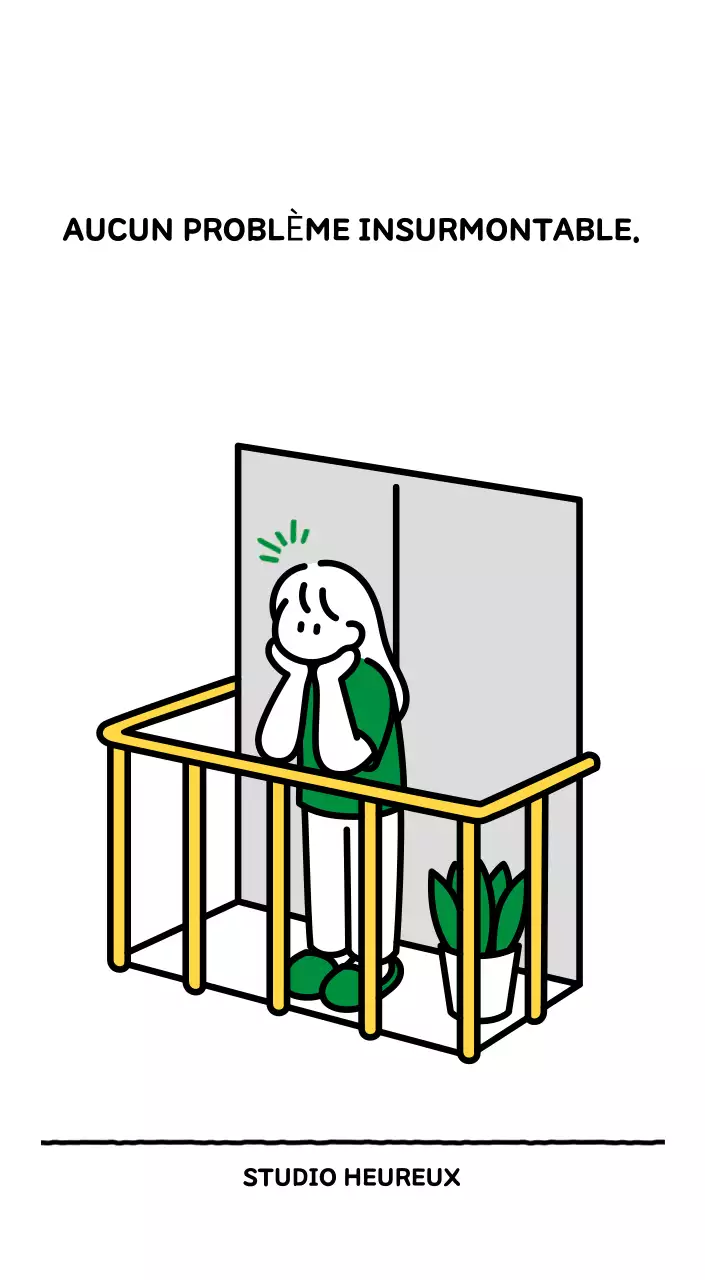 Calendrier illustré avec un joli style de lignes