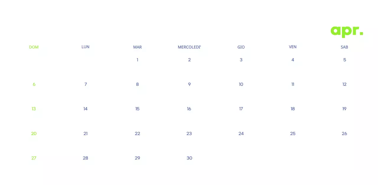Calendario aziendale con simpatiche illustrazioni
