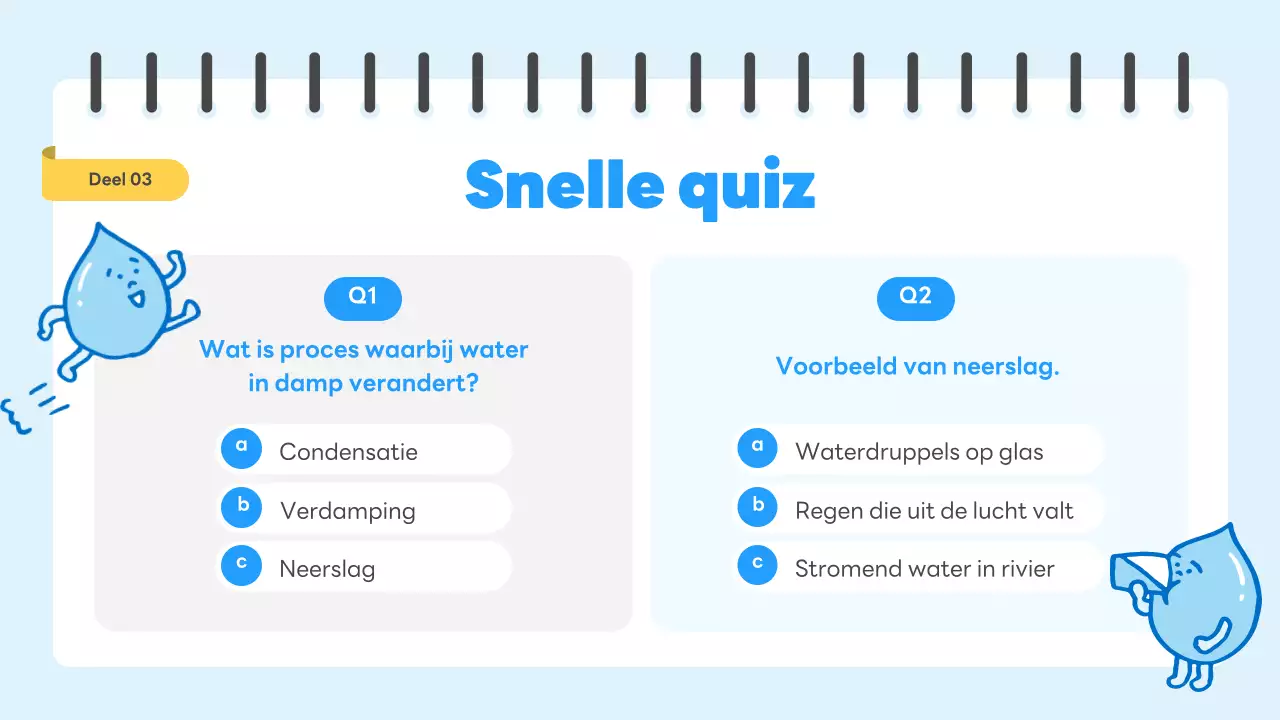 blauwe eenvoudige wetenschapsgids