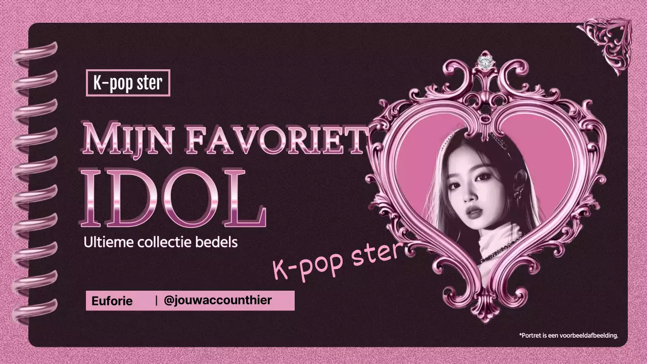 roze trendy K-pop promotie