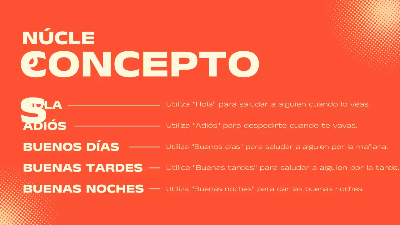 Orange Beige Fun Class Materials Presentación en español