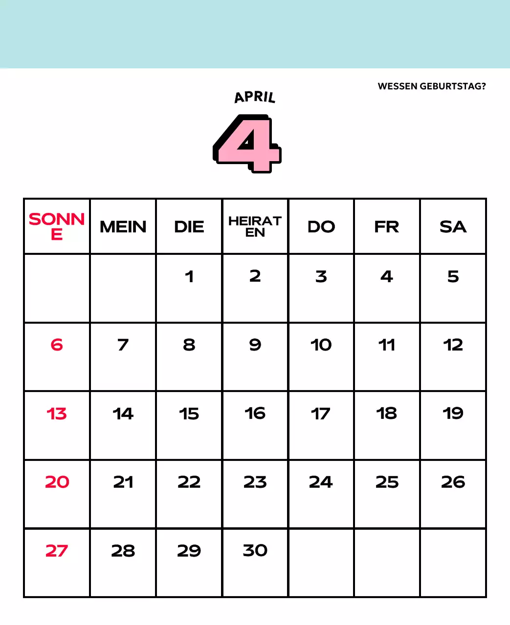 Bunte Kalender mit einer Vielzahl von Retro-Illustrationen