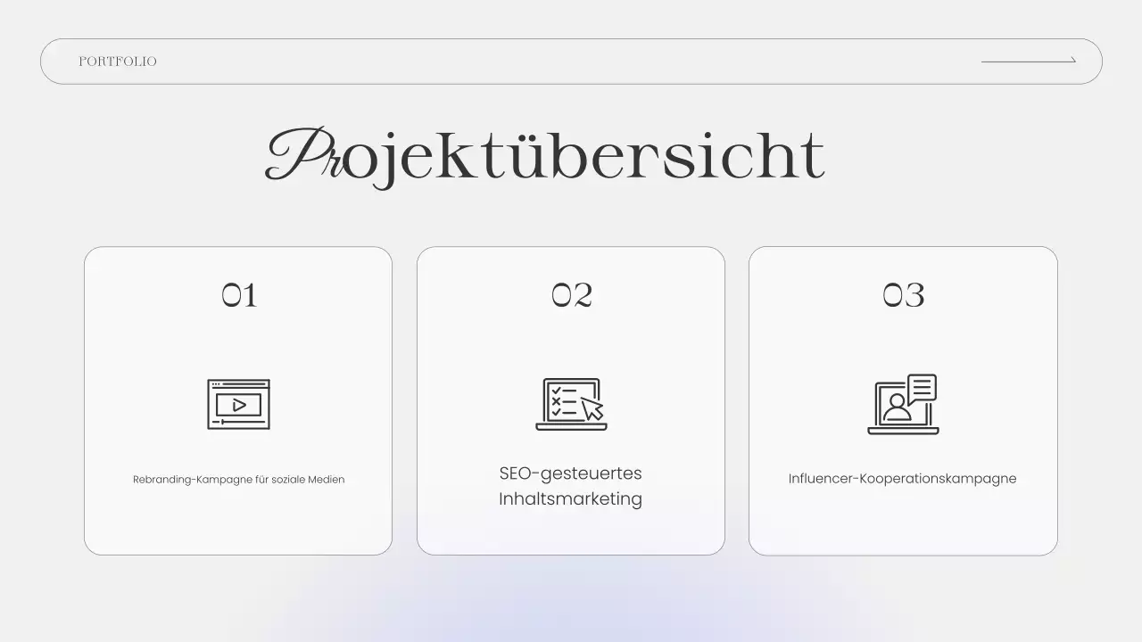 blau elegant Portfolio Lebenslauf