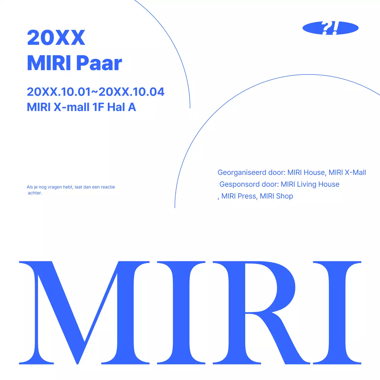 Blue Modern Informatiegids