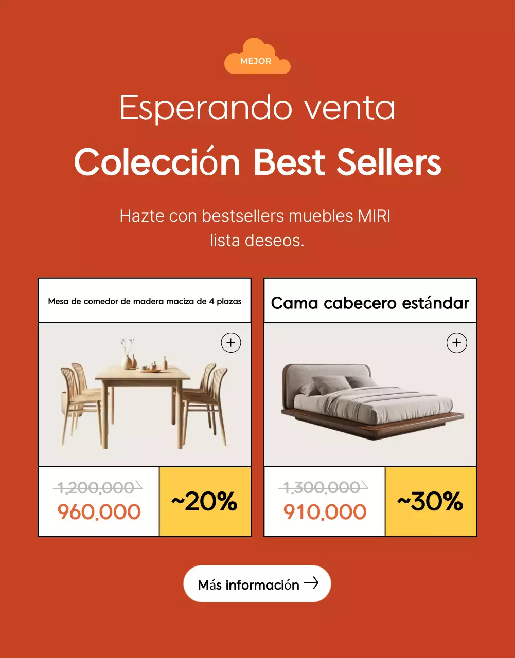 Promocione una oferta de descuento de Orange Modern