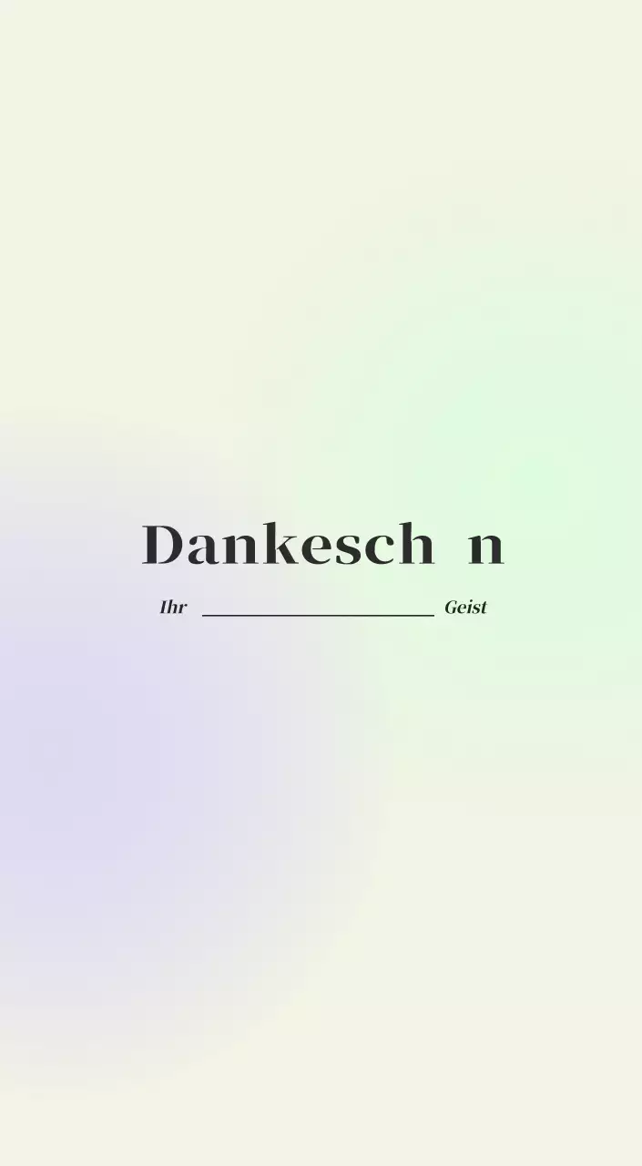 Minimalistischer Kalender mit Farbverlauf