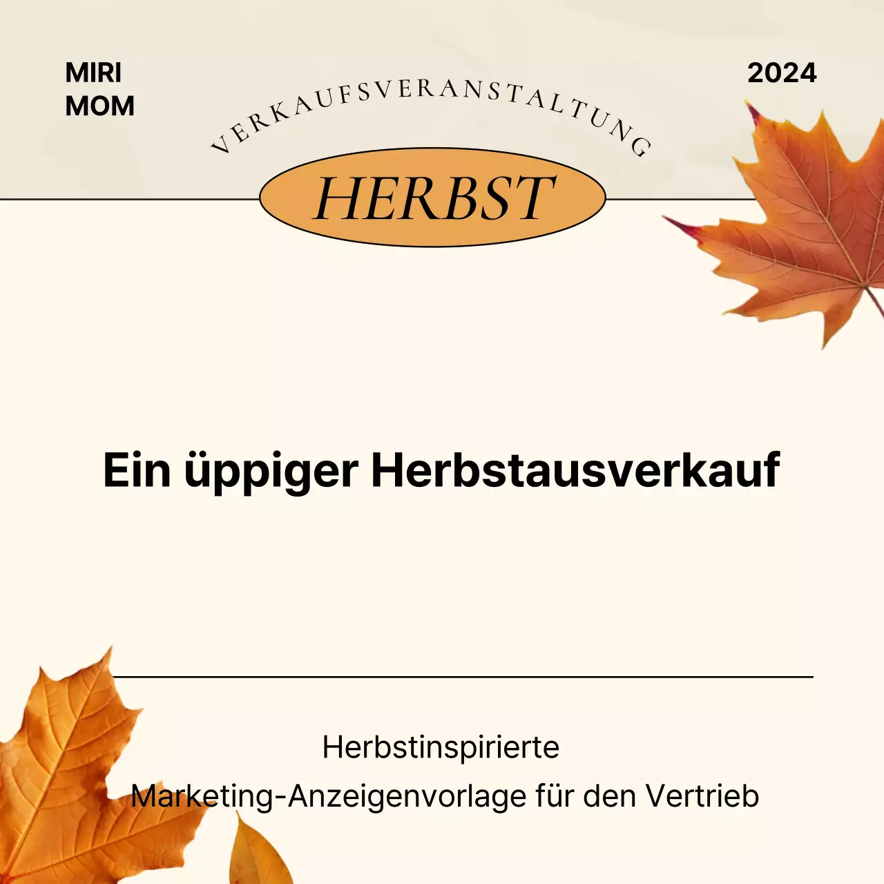 Beige Modern Verkaufsanzeige